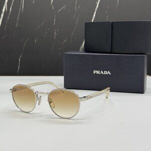 NEW PRADA PRB52S 1BC80K SUNGLASSES SILVER WOMEN EYEWEAR PR B52S 1BC80K, SPR B52
